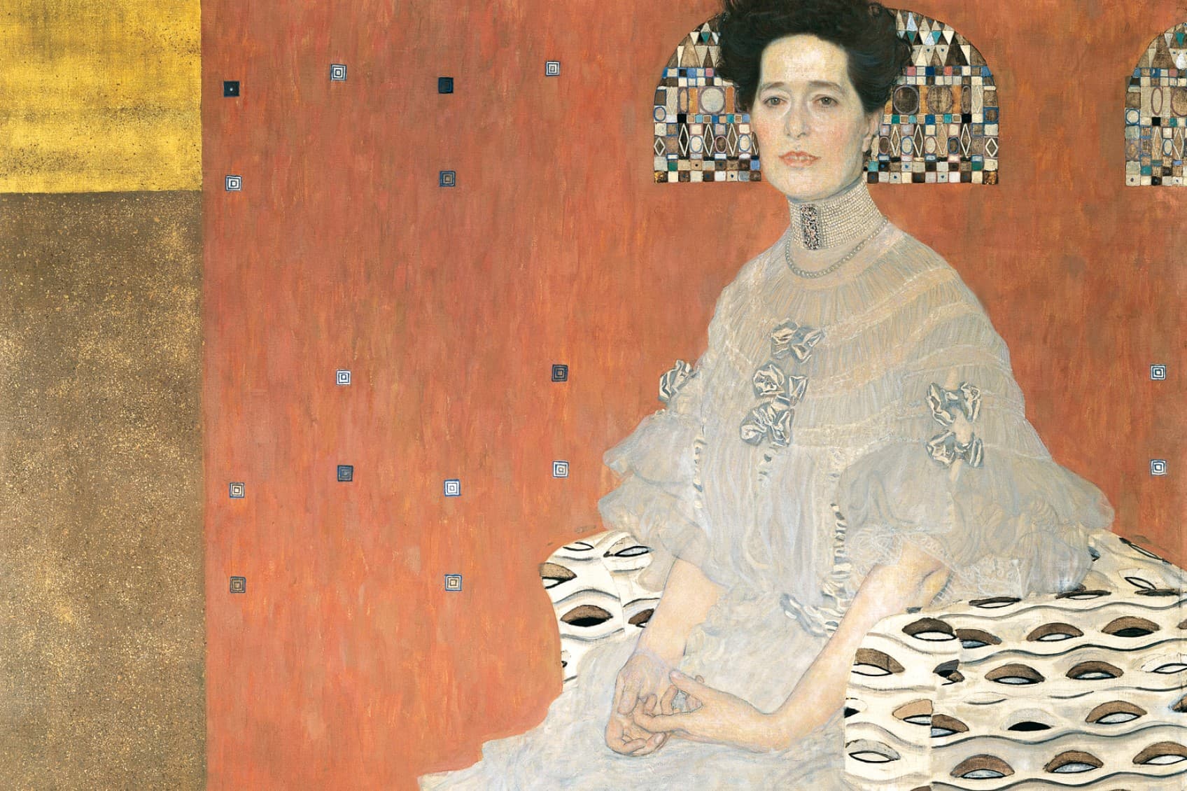 Damenportrait von Gustav Klimt im Belvedere